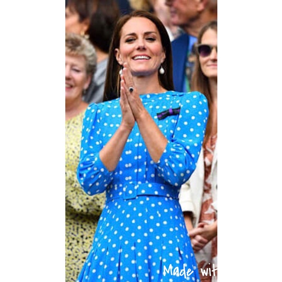 Azure Blue Alessandra Rich Pleated Embellished Silk Crepe de Chine Dress - Picture 2 of 16